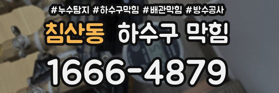 침산동 하수구 막힘