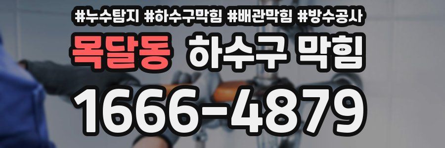 목달동 하수구 막힘