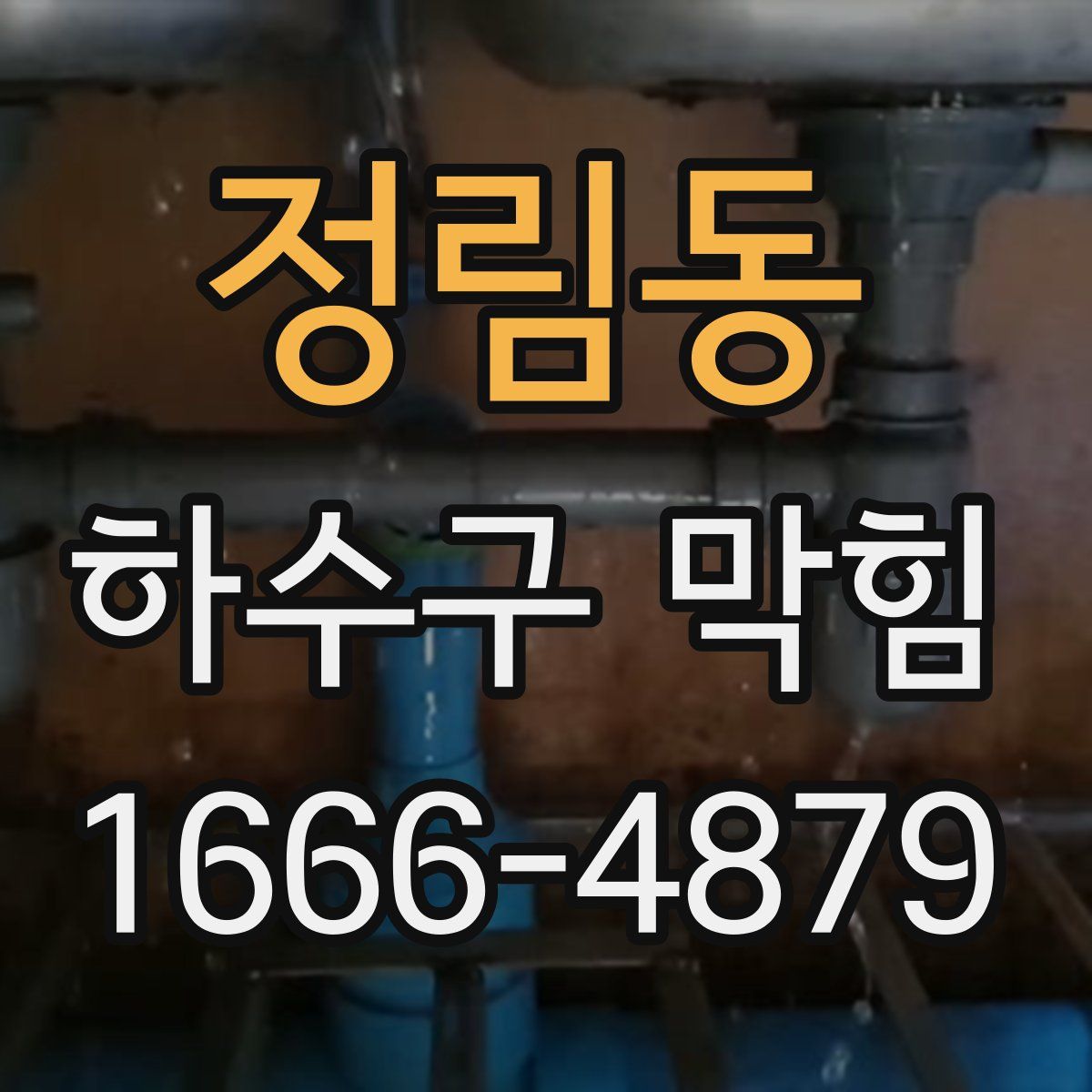 정림동 하수구 막힘