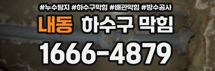 내동 하수구 막힘