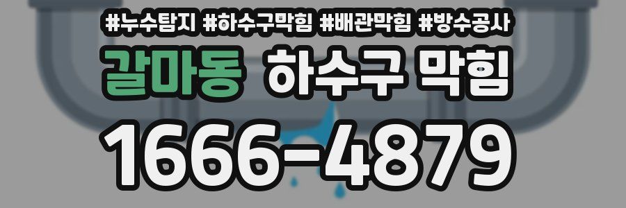 갈마동 하수구 막힘