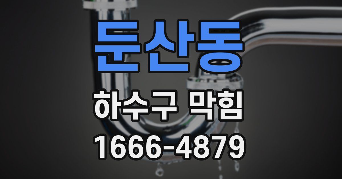 둔산동 하수구 막힘