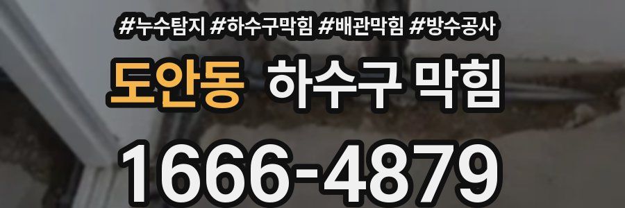 도안동 하수구 막힘