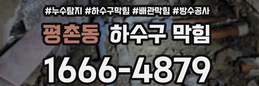 평촌동 하수구 막힘