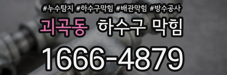 괴곡동 하수구 막힘
