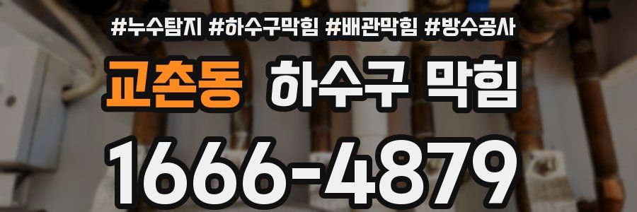 교촌동 하수구 막힘