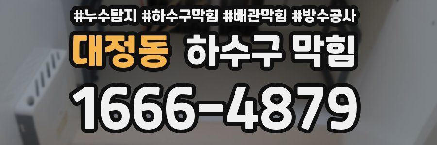 대정동 하수구 막힘