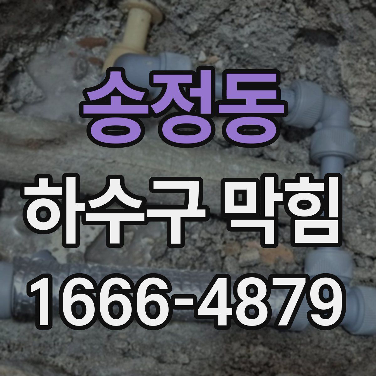 송정동 하수구 막힘