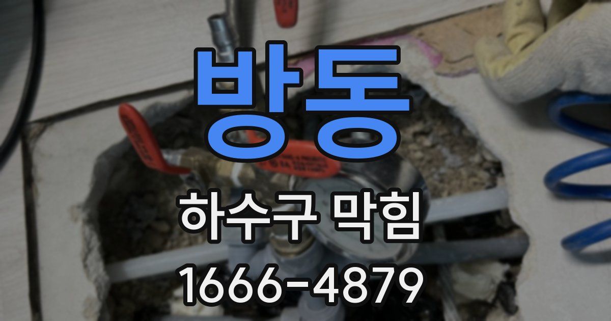 방동 하수구 막힘