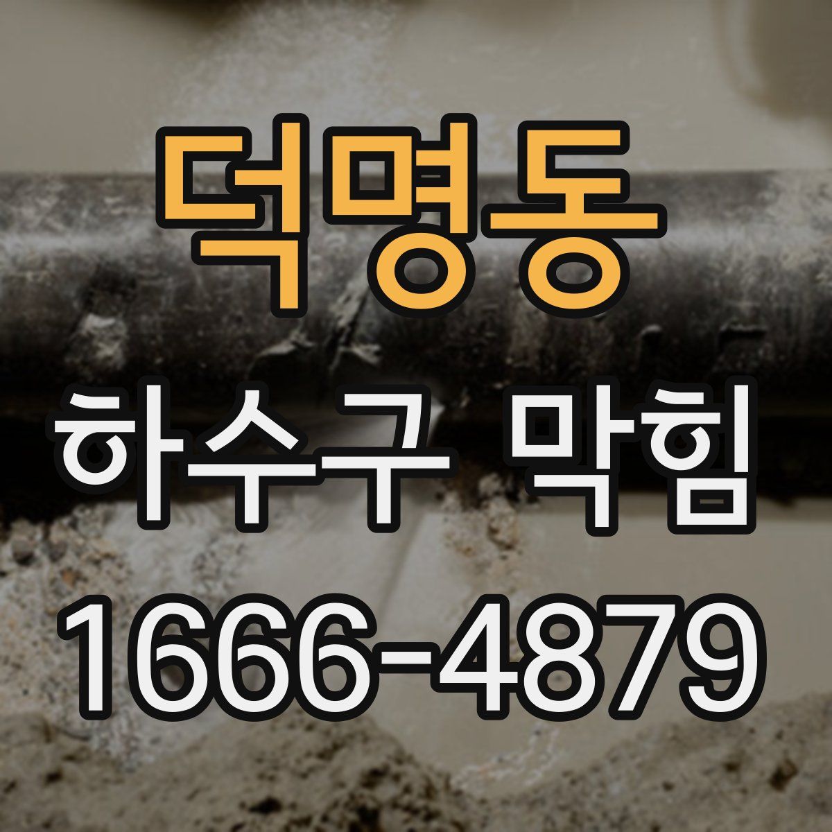 덕명동 하수구 막힘