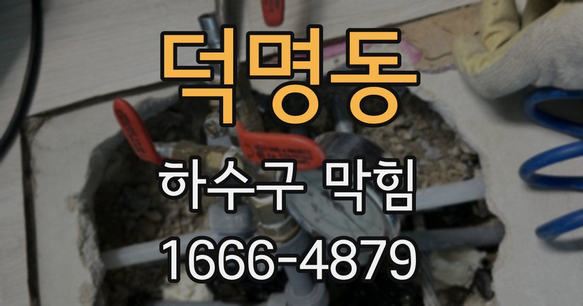 덕명동 하수구 막힘