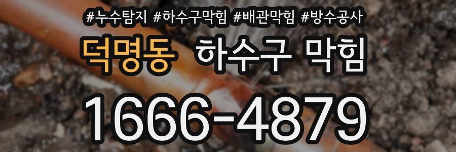 덕명동 하수구 막힘