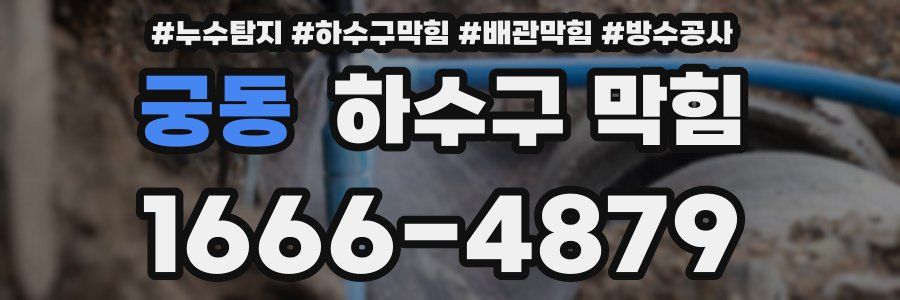 궁동 하수구 막힘
