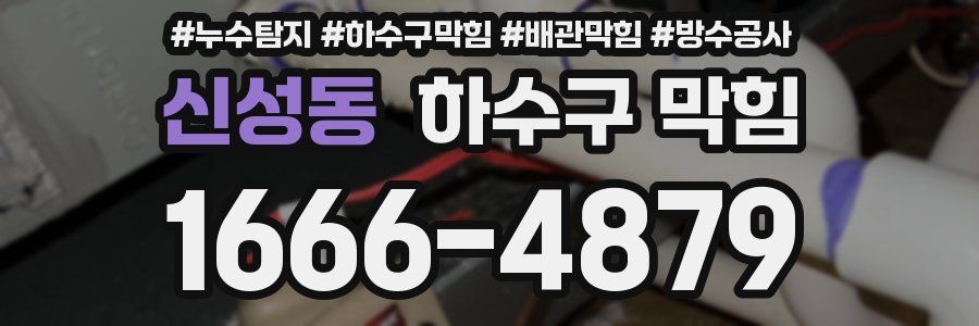 신성동 하수구 막힘