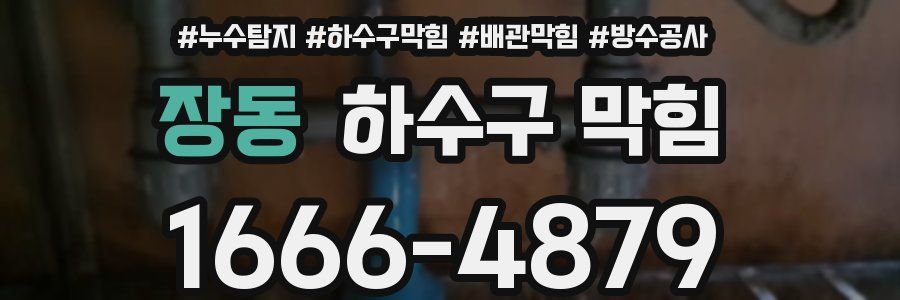 장동 하수구 막힘