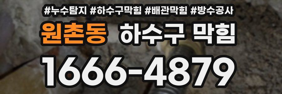 원촌동 하수구 막힘