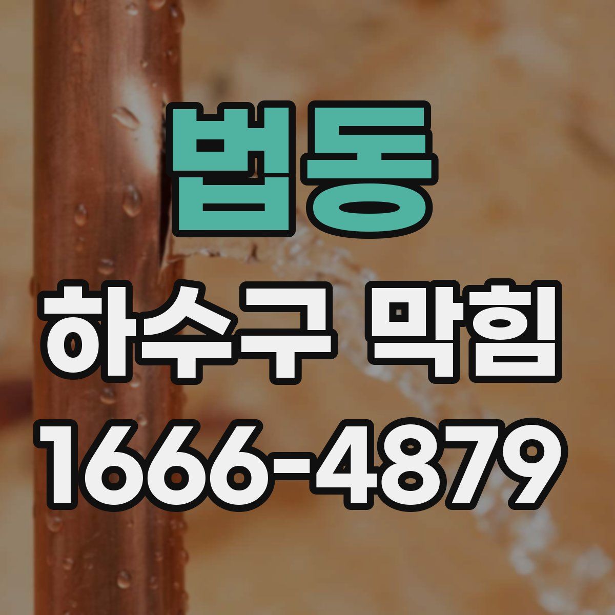 법동 하수구 막힘
