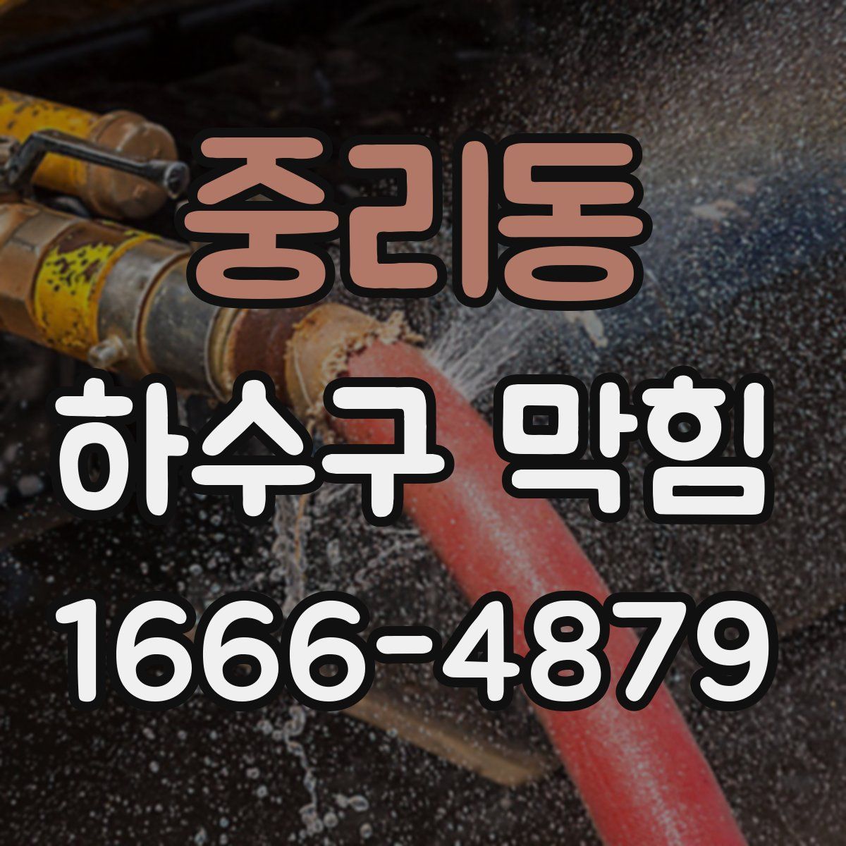 중리동 하수구 막힘