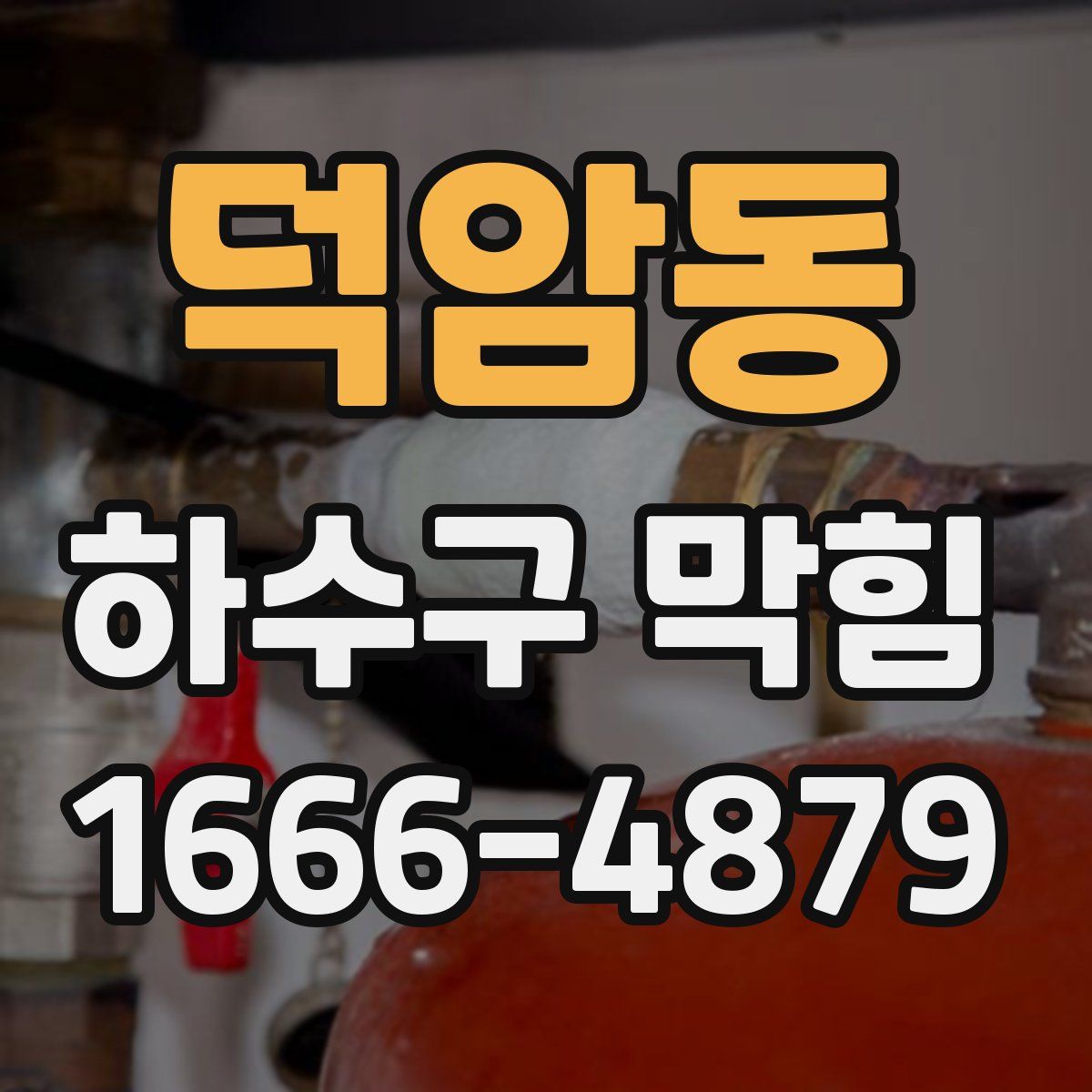 덕암동 하수구 막힘