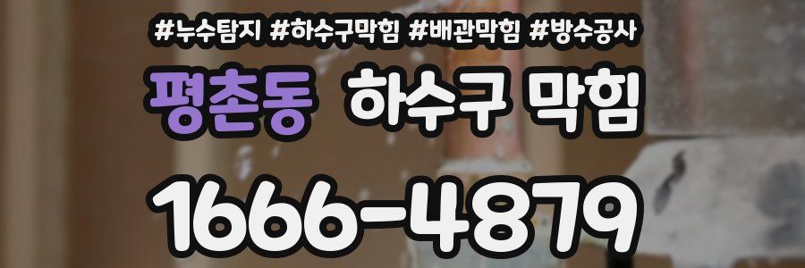 평촌동 하수구 막힘