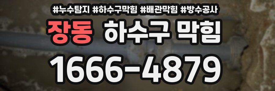 장동 하수구 막힘