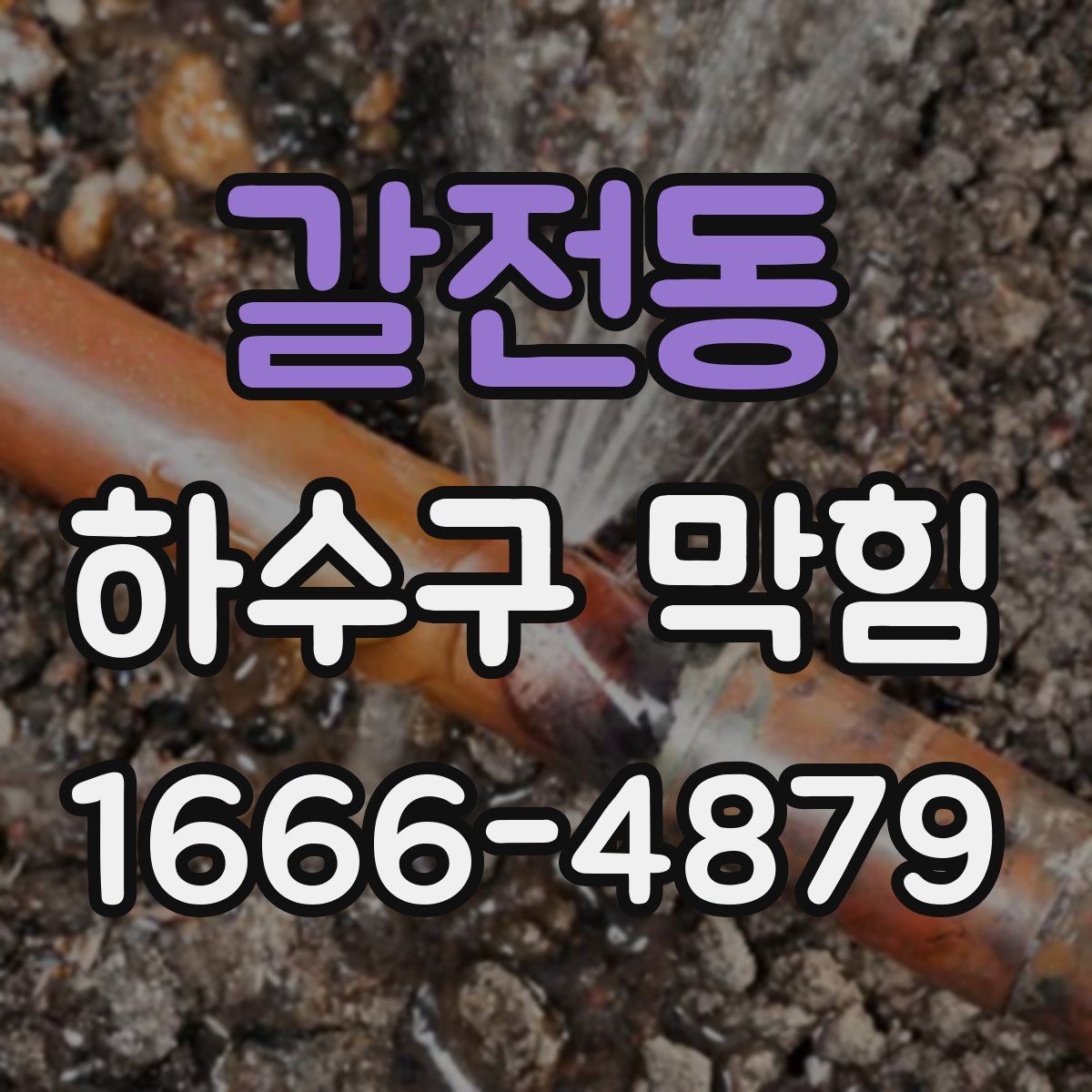갈전동 하수구 막힘