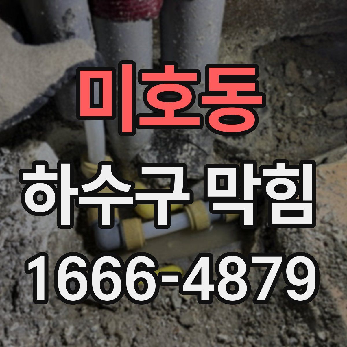 미호동 하수구 막힘