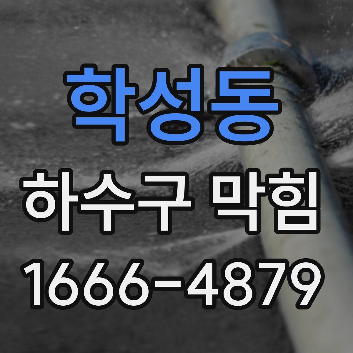 학성동 하수구 막힘