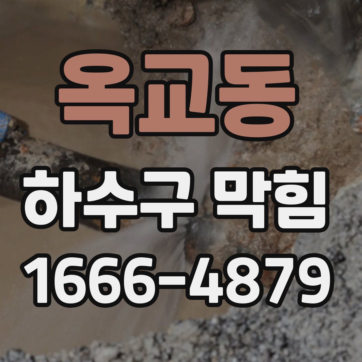 옥교동 하수구 막힘