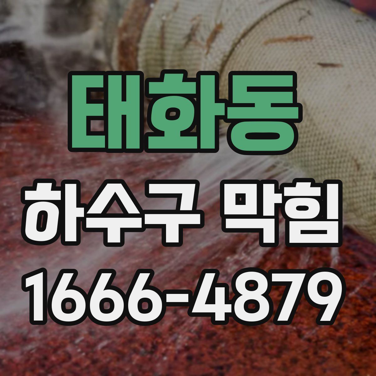 태화동 하수구 막힘