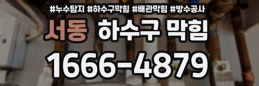서동 하수구 막힘