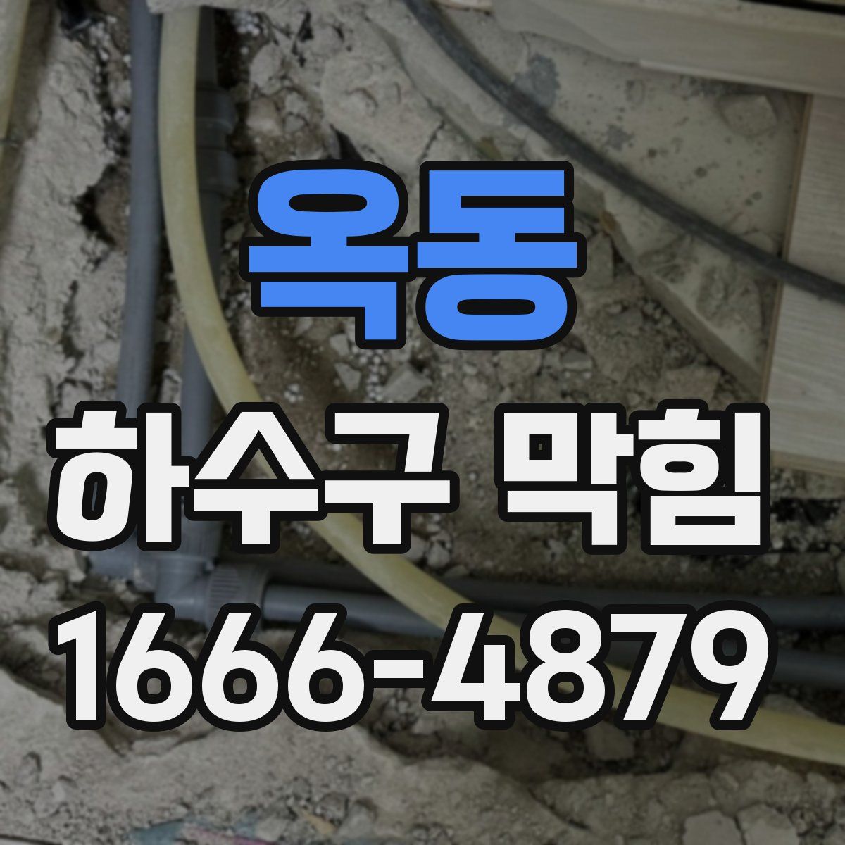 옥동 하수구 막힘