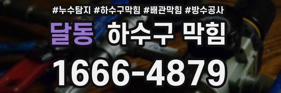 달동 하수구 막힘