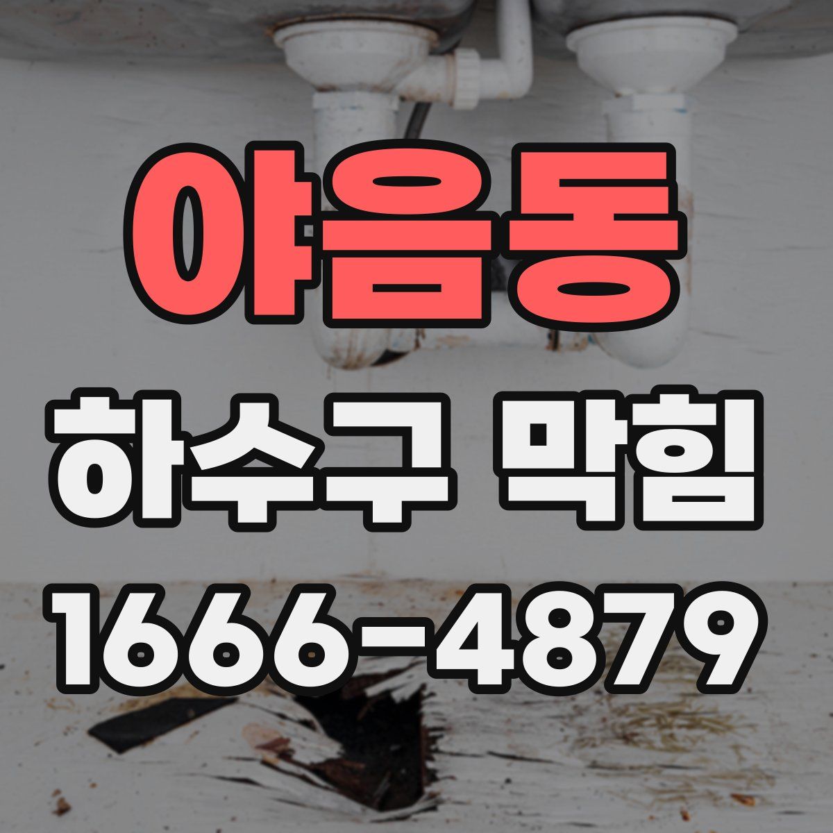 야음동 하수구 막힘
