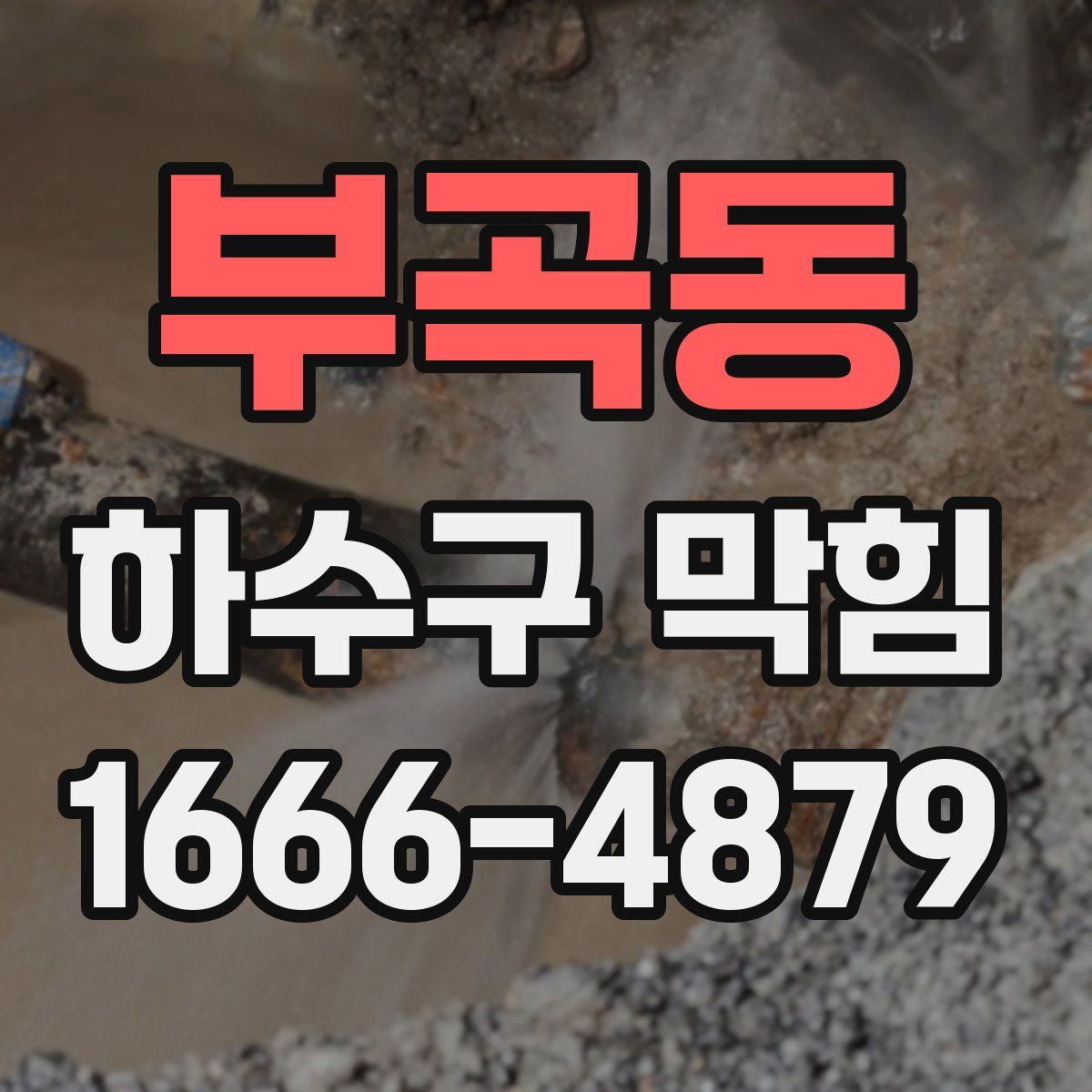 부곡동 하수구 막힘