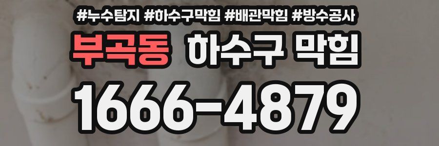 부곡동 하수구 막힘
