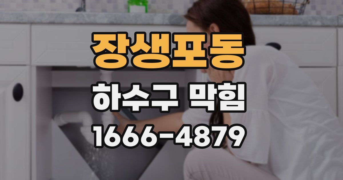 장생포동 하수구 막힘
