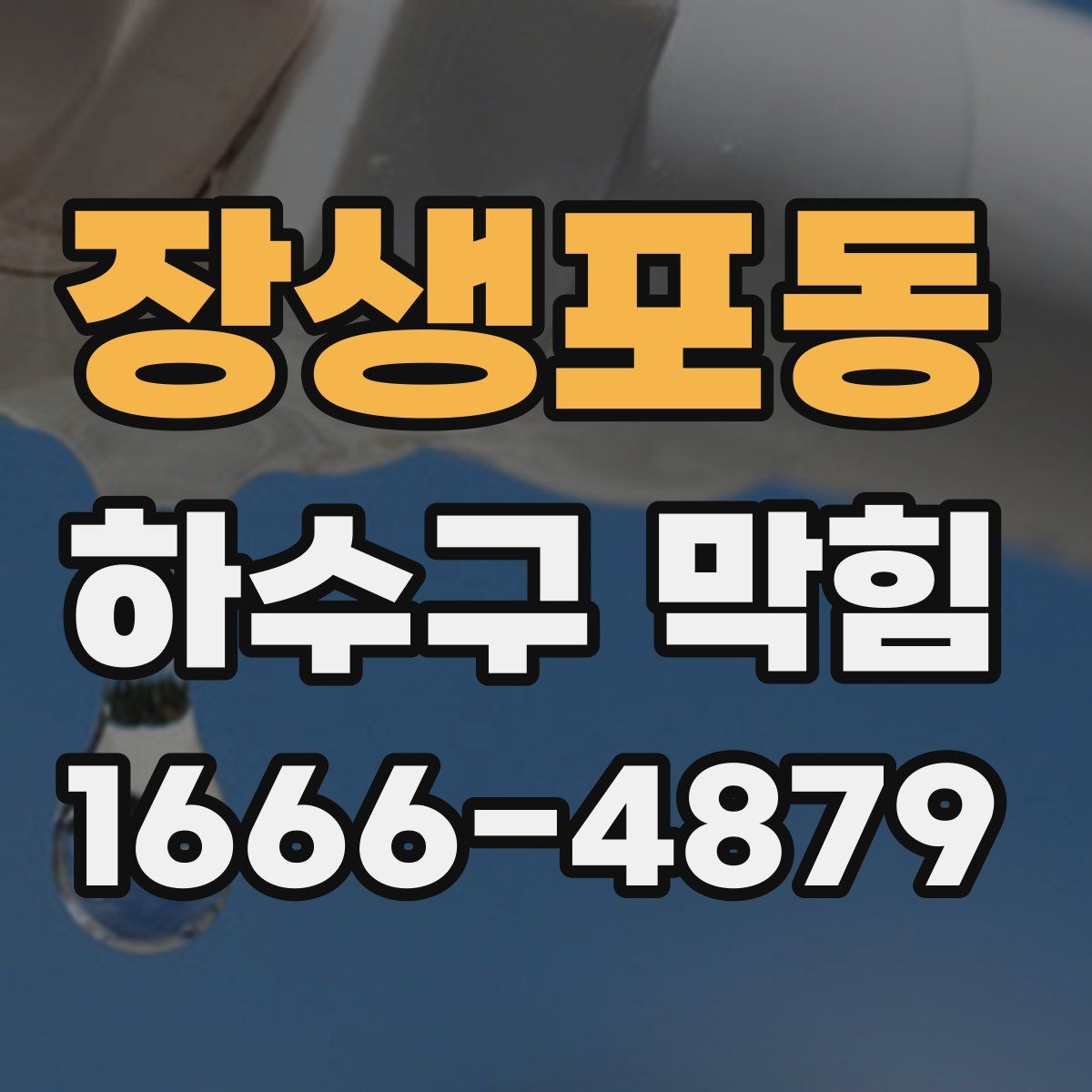장생포동 하수구 막힘