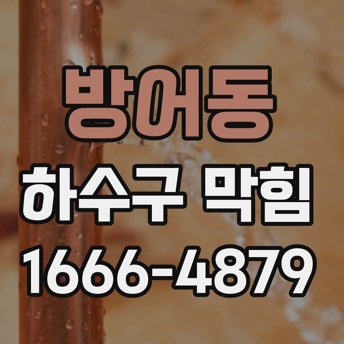 방어동 하수구 막힘