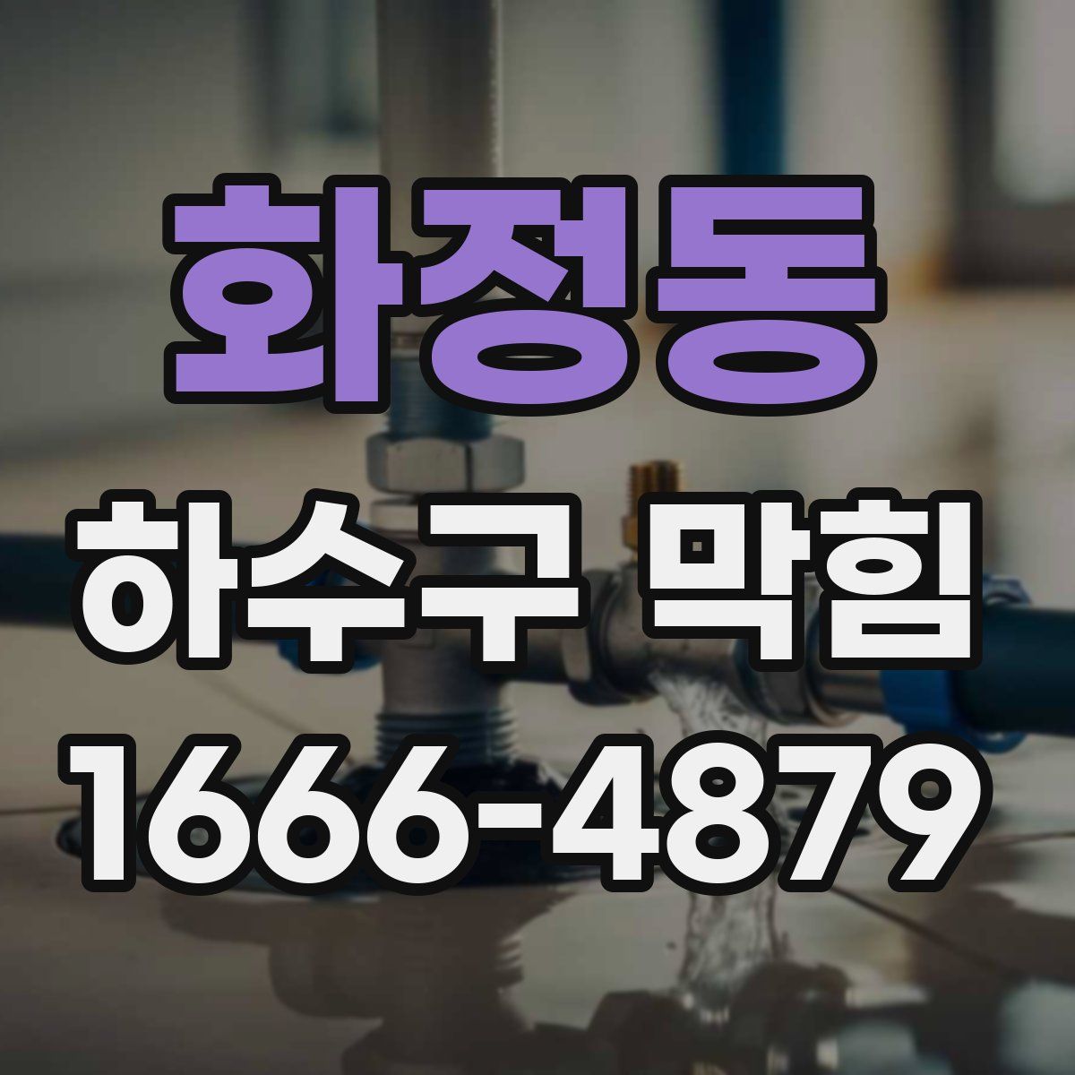 화정동 하수구 막힘
