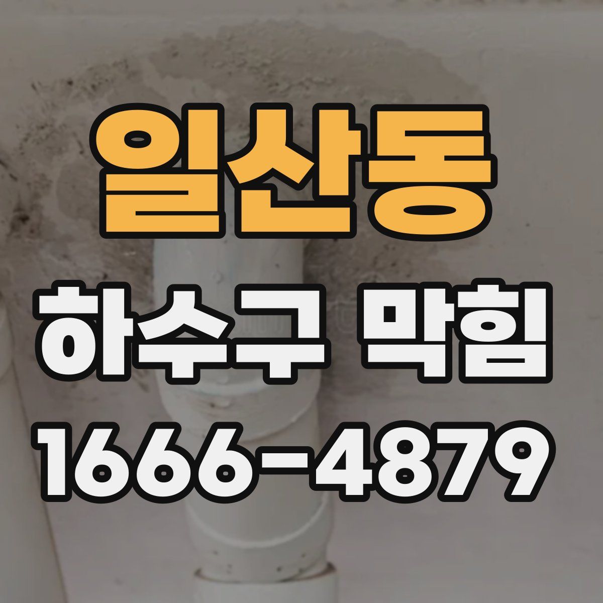 일산동 하수구 막힘