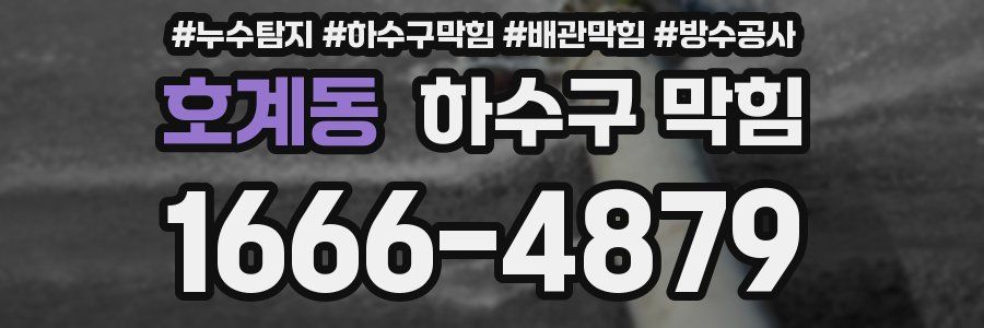 호계동 하수구 막힘