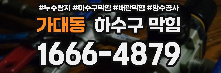 가대동 하수구 막힘