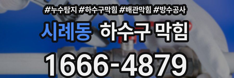 시례동 하수구 막힘