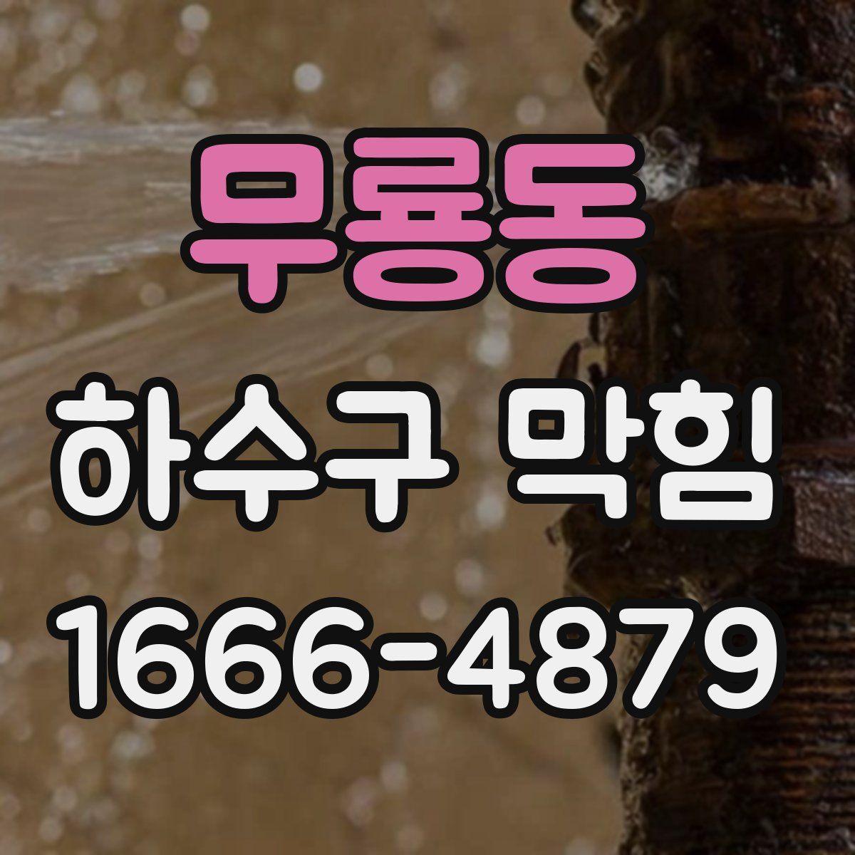 무룡동 하수구 막힘