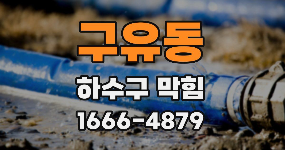 구유동 하수구 막힘