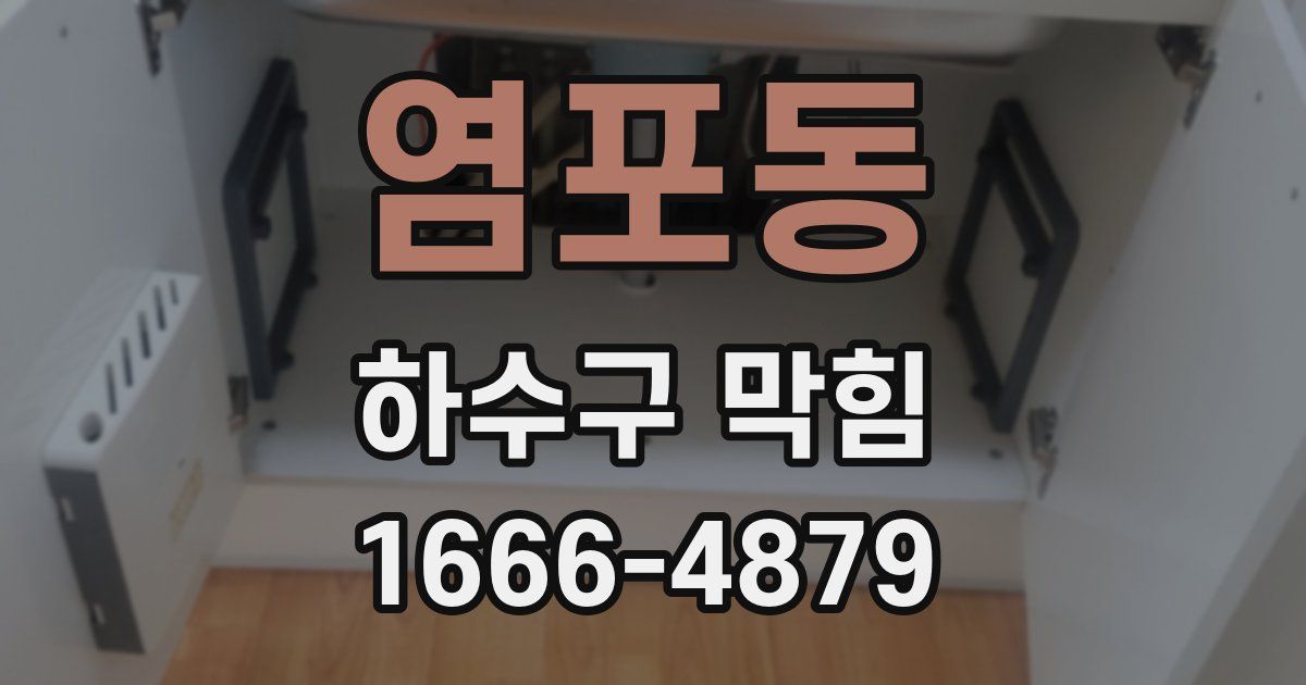 염포동 하수구 막힘