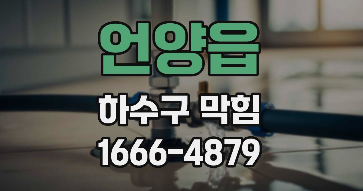 언양읍 하수구 막힘