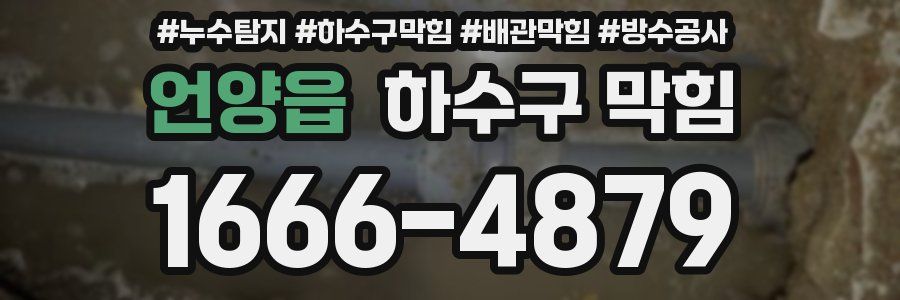 언양읍 하수구 막힘