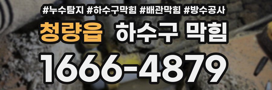 청량읍 하수구 막힘